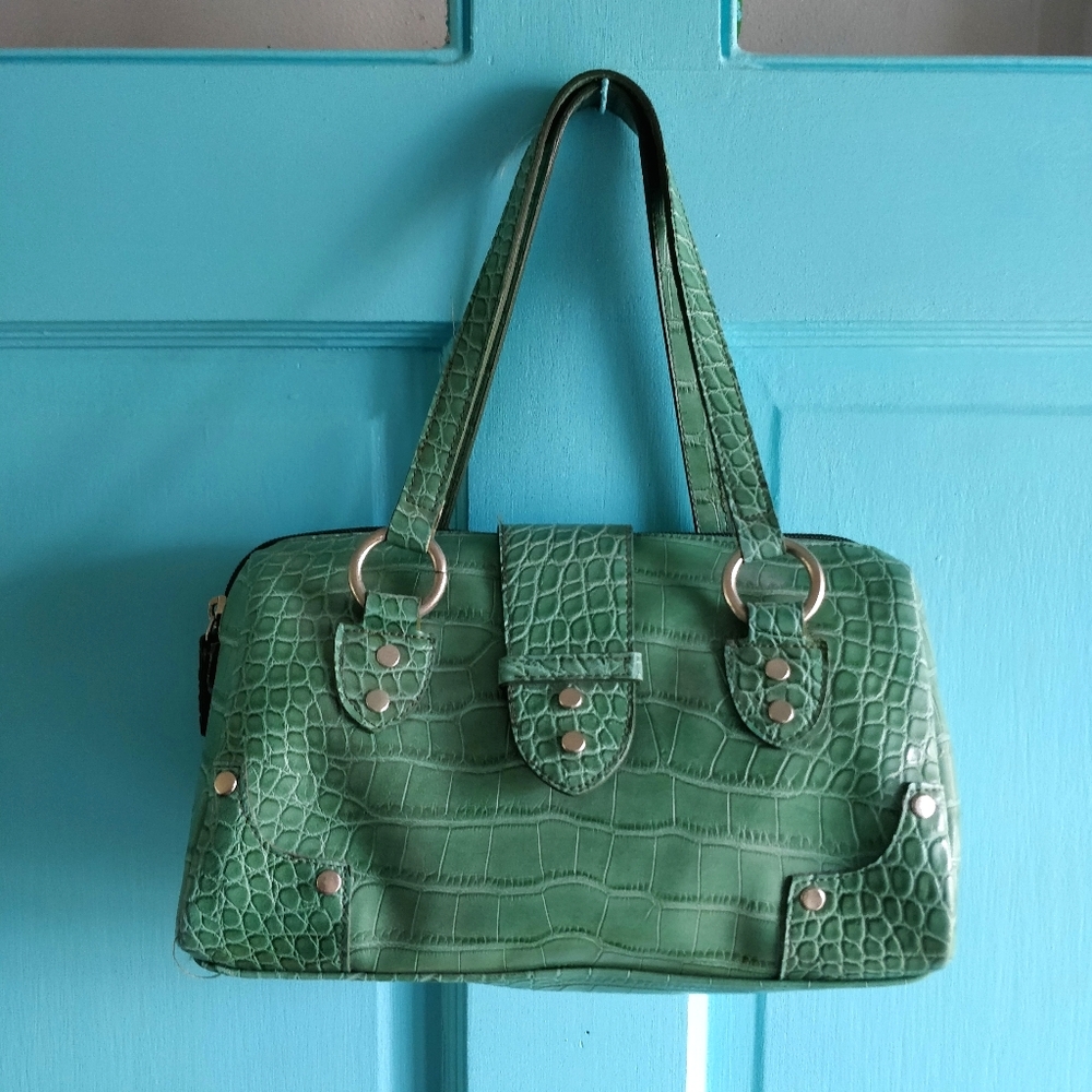 Adorable Vegan Leather Mini Satchel Handbag